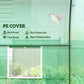 8'x6.6'x6.6' Heavy Duty Walk-in Greenhouse Garden Tunnel Hot House Outdoor Flower Vegetable Growth Warm House Roll Up Door, Windows, Steel