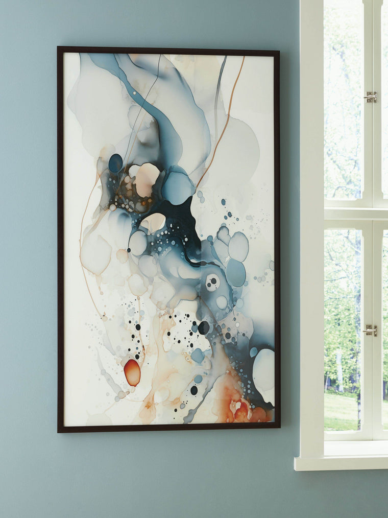 Foxenburg - Blue / Amber / White - Wall Art - Forward Furniture