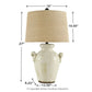 Emelda - Cream - Ceramic Table Lamp