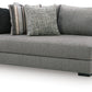 Creston Heights - LAF Corner Chaise - Smolder
