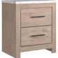 Senniberg - Light Brown - Two Drawer Night Stand