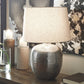 Magalie - Antique Silver Finish - Metal Table Lamp