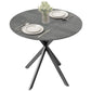31.5" Round Industrial Dining Table - Distressed Grey