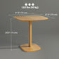 27.6" Square Dining Table for 4 - Natural Wood