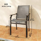 Patio Chairs Set of 2 with Armrest and High Backrest, for Backyard, Balcony, Porch, Poolside, Deck, Garden, Brown