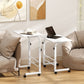 23.5" Mobile Standing Desk with Wheels - White