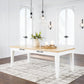 Ashbryn - White / Natural - Rectangular Dining Room Table