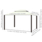 10'x13' Soft-top Aluminum Gazebo Deck Canopy Double Tier Garden Shelter with Netting and Curtains, Cream White