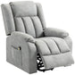 Microfibre Electric Recliner-Light Grey
