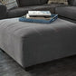 Ambee - Slate - Oversized Accent Ottoman