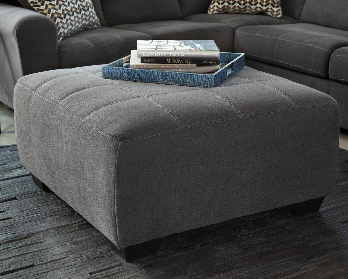 Ambee - Slate - Oversized Accent Ottoman - Forward Furniture
