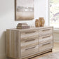 Hasbrick - Tan - Six Drawer Dresser