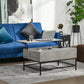 Lift-Top Coffee Table with Hidden Storage - Grey