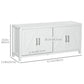 Barn-Door TV Stand for TVs up to 65" - White