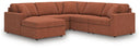 5 Pc. Sectional With Laf Corner Chaise And Raf Corner Chair