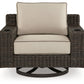 Coastline Bay - Brown - Swivel Lounge W/ Cushion