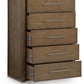 Marxmore - Five Drawer Chest - Brown