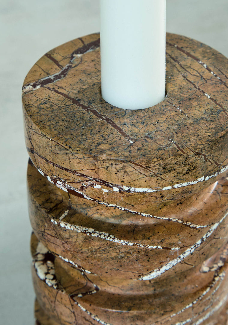 Emsleyfield - Tan - Candle Holder Set (Set of 2) - Forward Furniture