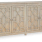 Caitrich - Distressed Blue - Accent Cabinet