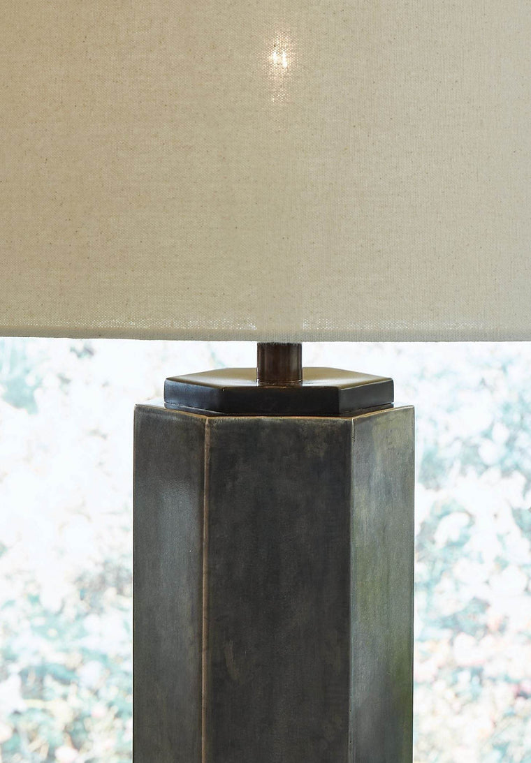 Dirkton - Antique Pewter Finish - Metal Table Lamp - Forward Furniture