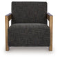 Dorney - Accent Chair - Charcoal / Brown