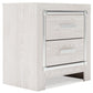 Altyra - White - Two Drawer Night Stand