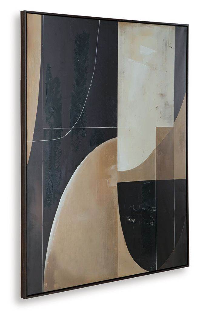 Ewanford - Black / Brown / Tan - Wall Art - Forward Furniture