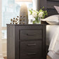 Brinxton - Charcoal - Two Drawer Night Stand