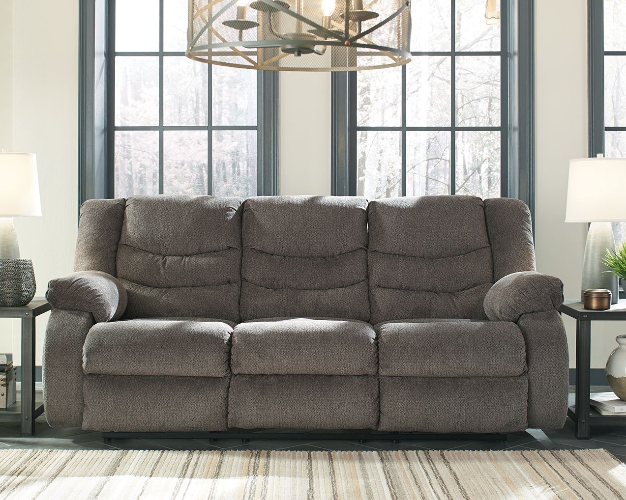 Tulen - Dark Gray - Reclining Sofa