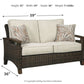 Paradise - Medium Brown - Loveseat W/Cushion