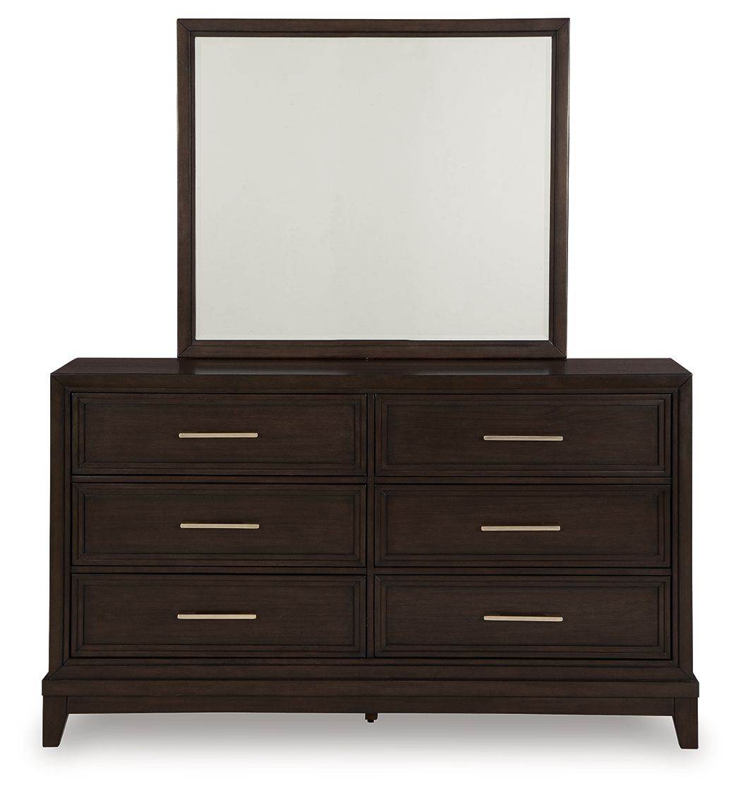 Neymorton - Dark Grayish Brown - Dresser And Mirror - Forward Furniture
