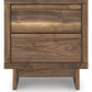 Chirason - Brown - Two Drawer Night Stand