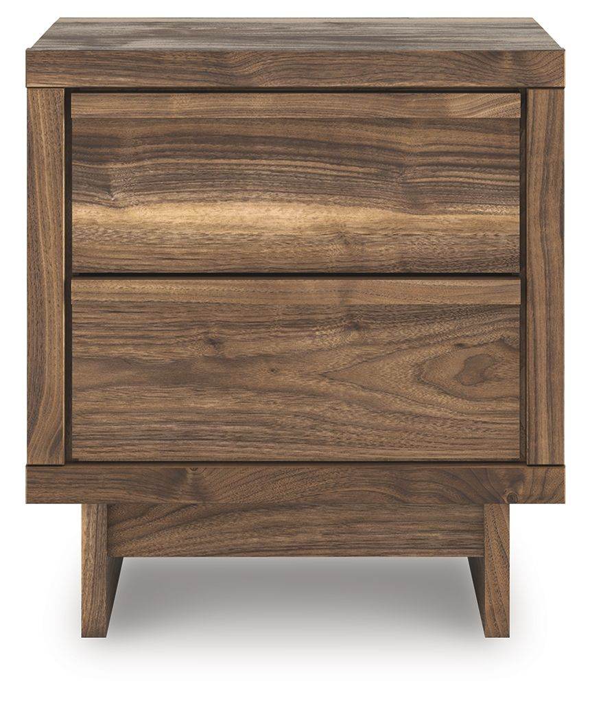Chirason - Brown - Two Drawer Night Stand - Forward Furniture