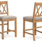 Havonplane - Brown - Upholstered Barstool (Set of 2)