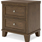 Shawbeck - Medium Brown - Two Drawer Night Stand