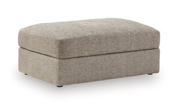 Nexora-Court - Oversized Accent Ottoman - Burlap