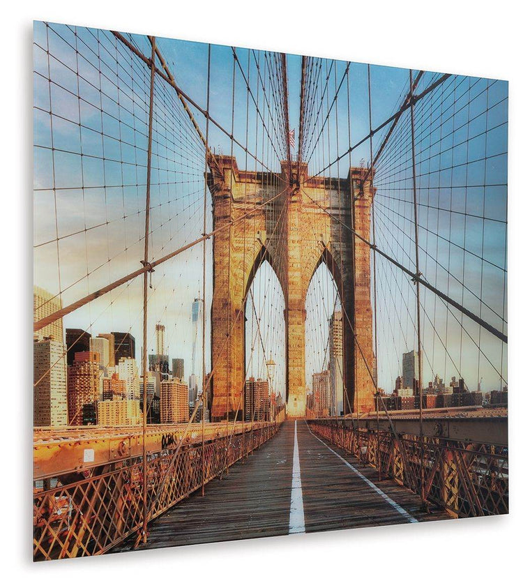 Shayward - Blue / Amber - Wall Art - Forward Furniture