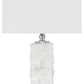 Malise - Alabaster Table Lamp  - White