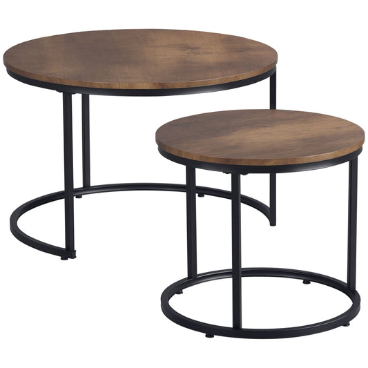 29" Round Coffee Table Set of 2