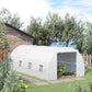 20x10x7ft Heavy Duty Tunnel Walk-in Greenhouse Outdoor Backyard Seed Plant Vegetables Grow Warm House White