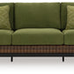 Horizon Hall - Sofa With Cushion - Brown / Green