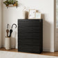 Dresser for Bedroom with 5 Drawers, Modern Chest of Drawers for Living Room, Closet, Hallway, Black