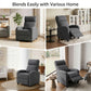 Fabric Recliner Sofa Manual Recliner, Home Theater Seating Single Reclining Sofa Chair with Padded Seat for Living Room, Dark Grey