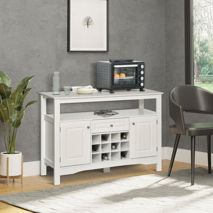 Buffet Bar Cabinet with 12-Bottle Wine Rack