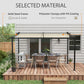 Metal Pergola with Sliding Roof Canopy, Retractable Pergola Canopy