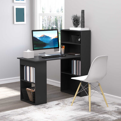 47" Computer Desk with Bookshelf