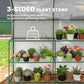 Walk-in Mini Greenhouse with Shelves, Portable Outdoor Greenhouse with Roll-up Door, 123 x 187 x 189 cm, White