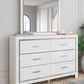 Altyra - Dresser, Mirror, Panel Bookcase Bed