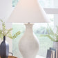 Ashbend - Ceramic Table Lamp - Antique White