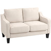 Linen Loveseat Sofa with Pocket Spring - Beige